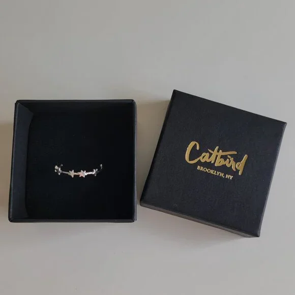 Laufey x Catbird Nocturne Star Ring, Silver - Picture 3 of 5